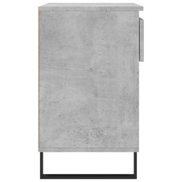 Mueble zapatero madera contrachapada gris hormigón 70x36x60 cm