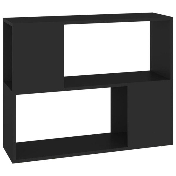 Mueble para TV madera contrachapada negro 80x24x63 cm