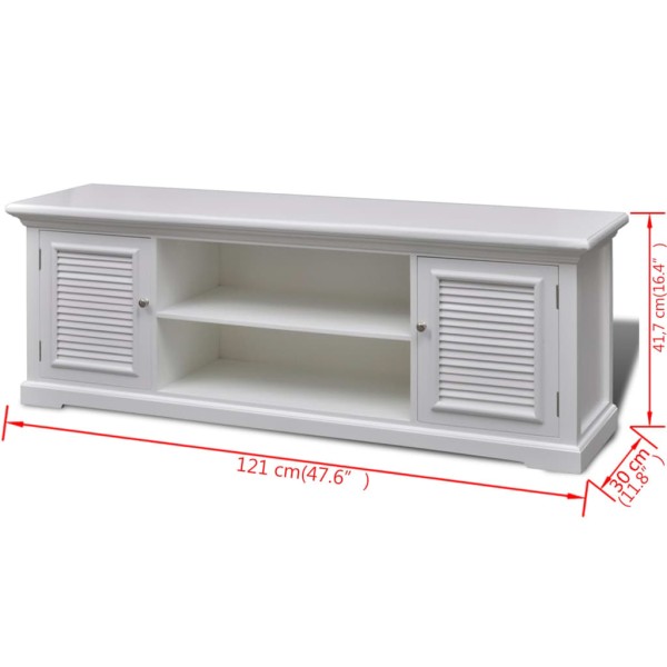 Mueble para TV de madera blanco