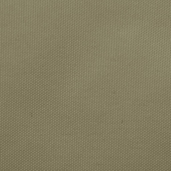 Toldo de vela rectangular tela Oxford beige 5x6 m