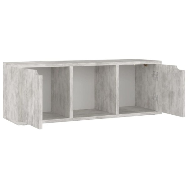 Mueble de TV madera de ingeniería hormigón 88,5x27,5x30,5 cm