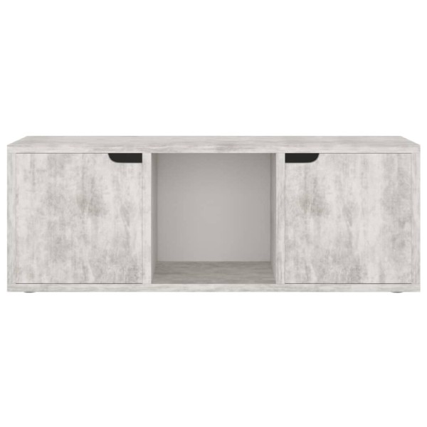 Mueble de TV madera de ingeniería hormigón 88,5x27,5x30,5 cm