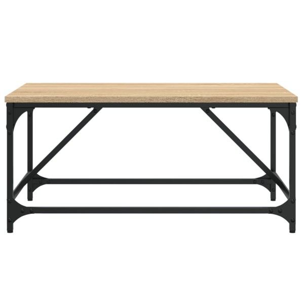 Mesa de centro madera de ingeniería roble Sonoma 75x50x35 cm