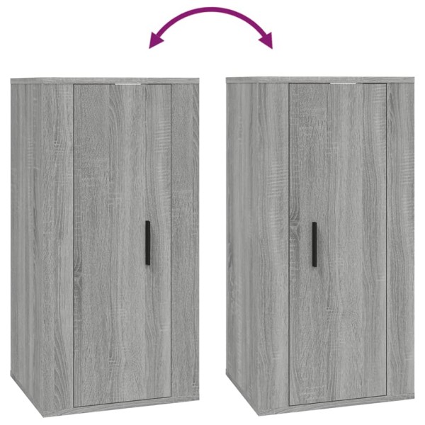 Mueble para TV de pared gris Sonoma 40x34,5x80 cm