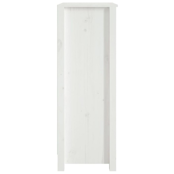 Estantería madera maciza de pino blanca 50x35x97 cm