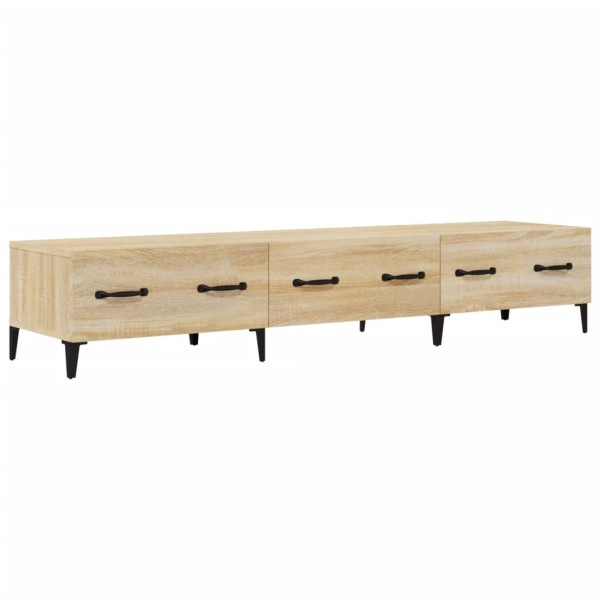 Mueble de TV madera contrachapada roble Sonoma 150x34,5x30 cm