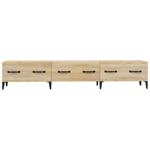 Mueble de TV madera contrachapada roble Sonoma 150x34,5x30 cm