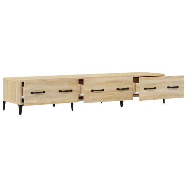 Mueble de TV madera contrachapada roble Sonoma 150x34,5x30 cm