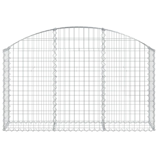 Cesta de gaviones forma arco hierro galvanizado 150x30x80/100cm