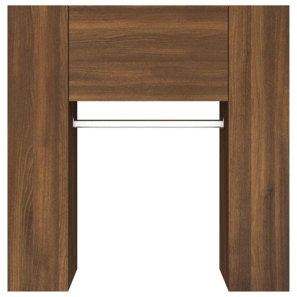 Mueble recibidor madera contrachapada marrón roble 97,5x37x99cm