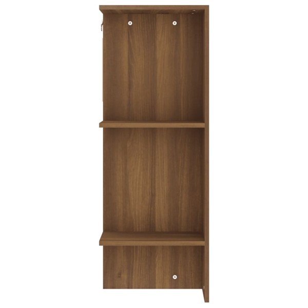 Mueble recibidor madera contrachapada marrón roble 97,5x37x99cm