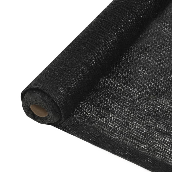 Red de privacidad HDPE negro 1x50 m 150 g/m²