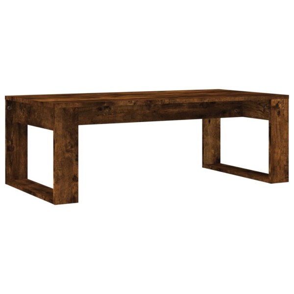 Mesa de centro madera de ingeniería roble ahumado 102x50x35 cm