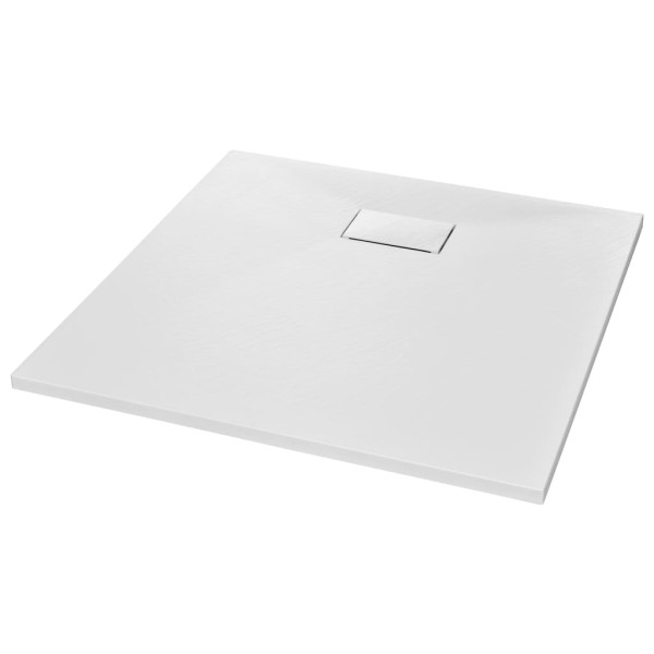 Plato de ducha SMC blanco 80x80 cm