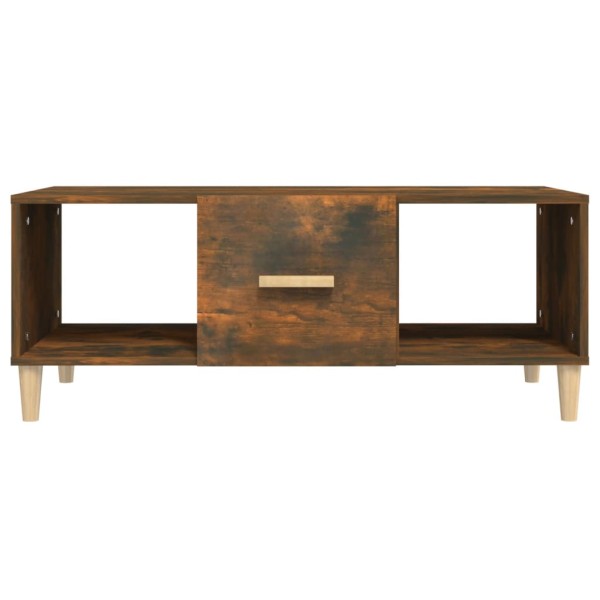 Mesa de centro madera contrachapada roble ahumado 102x50x40 cm