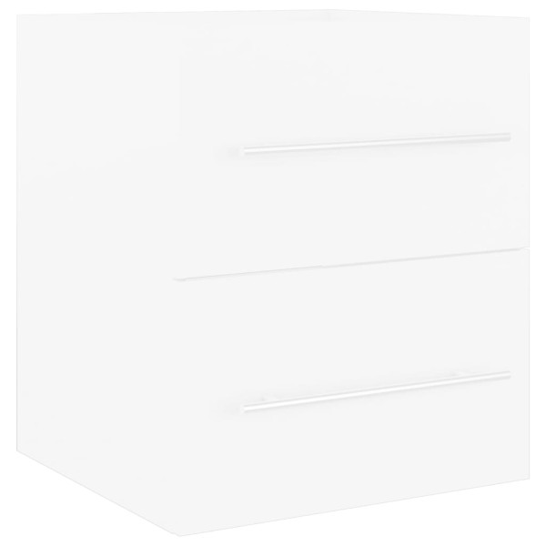 Armario para lavabo madera contrachapada blanco 41x38,5x48 cm