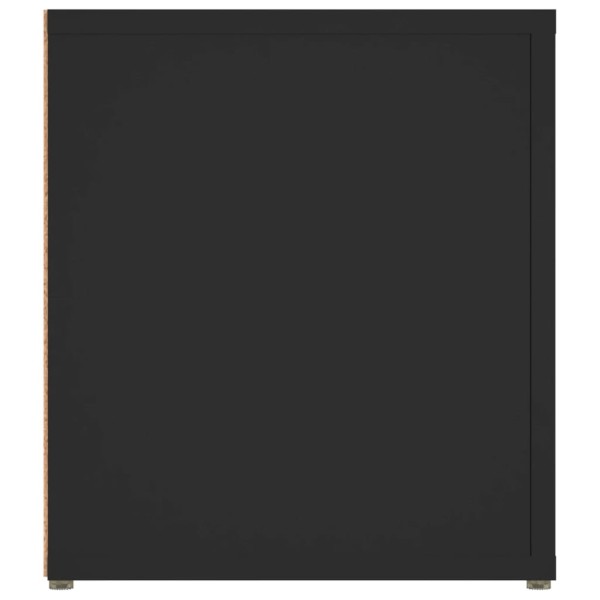 Mueble para TV madera contrachapada negro 80x31,5x36 cm