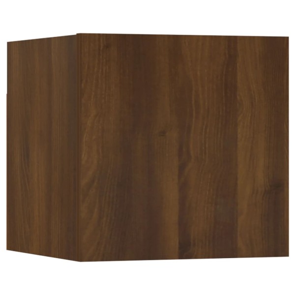 Mueble para TV de pared roble marrón 30,5x30x30 cm