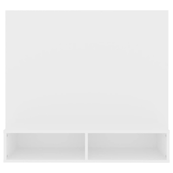 Mueble de TV de pared madera contrachapada blanco 102x23,5x90cm