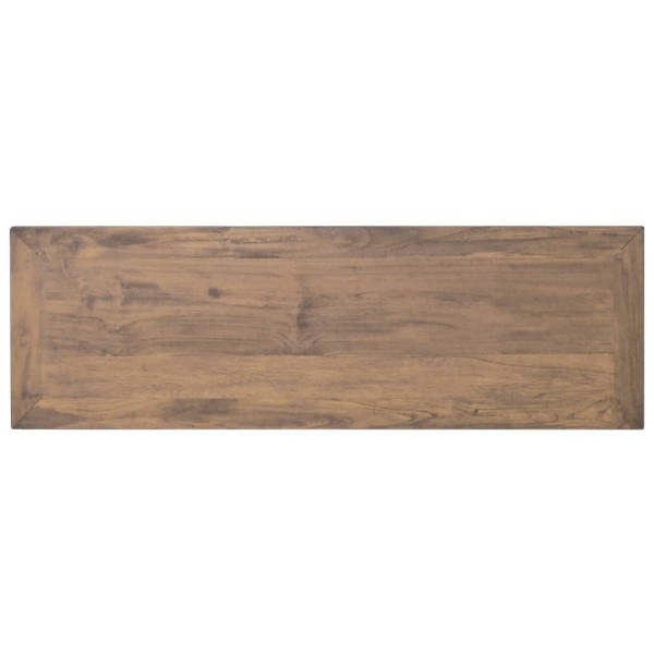 Mueble para TV de madera maciza de teca 110x35x40 cm