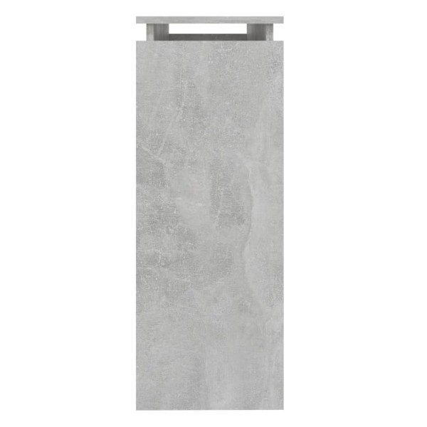 Mesa consola madera contrachapada gris hormigón 102x30x80 cm