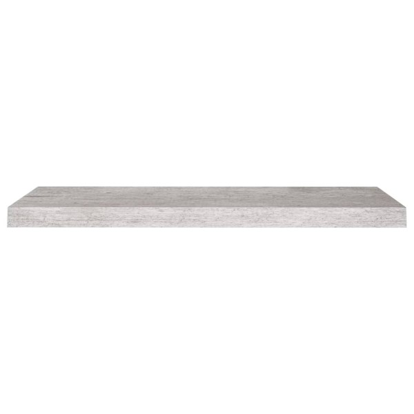 Estante flotante pared 2 uds MDF gris hormigón 80x23,5x3,8 cm