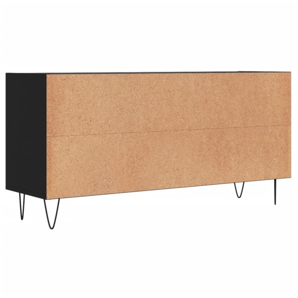 Mueble de TV madera de ingeniería negro 103,5x30x50 cm