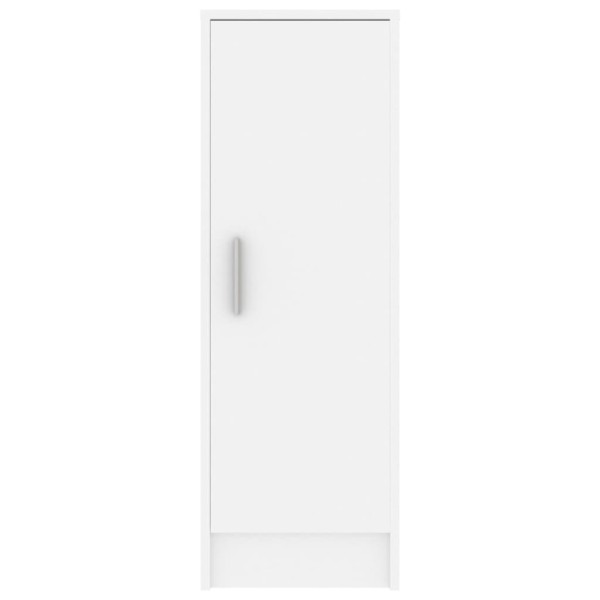 Mueble zapatero de aglomerado blanco 32x35x92 cm