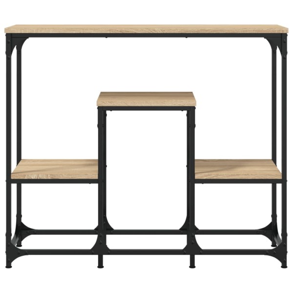 Mesa consola de madera de ingeniería roble Sonoma 89,5x28x76 cm