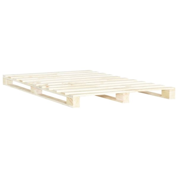 Estructura de cama de palés madera maciza de pino 200x200 cm