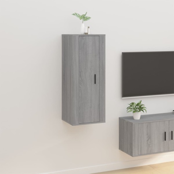 Mueble para TV de pared gris Sonoma 40x34,5x100 cm