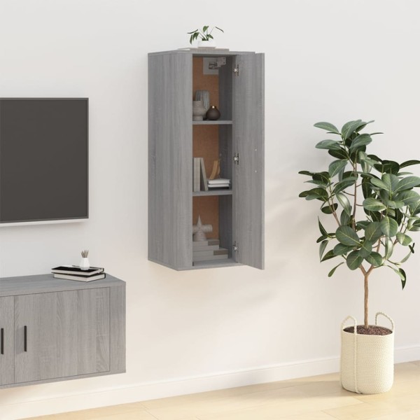 Mueble para TV de pared gris Sonoma 40x34,5x100 cm