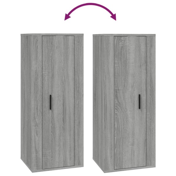 Mueble para TV de pared gris Sonoma 40x34,5x100 cm