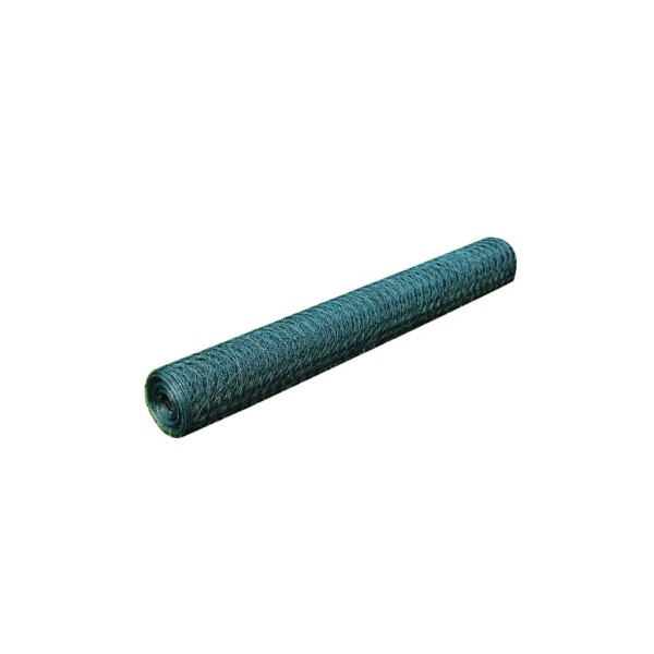 Alambrada galvanizada con revestimiento de PVC verde 25x0,5 m