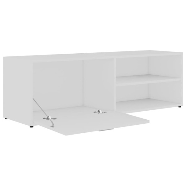 Mueble para TV madera contrachapada blanco 120x34x37 cm