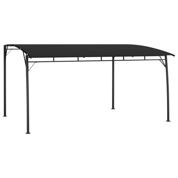 Toldo parasol de jardín gris antracita 4x3x2,55 m