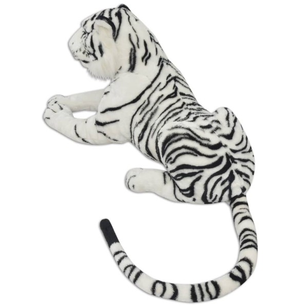 Tigre de peluche blanco XXL