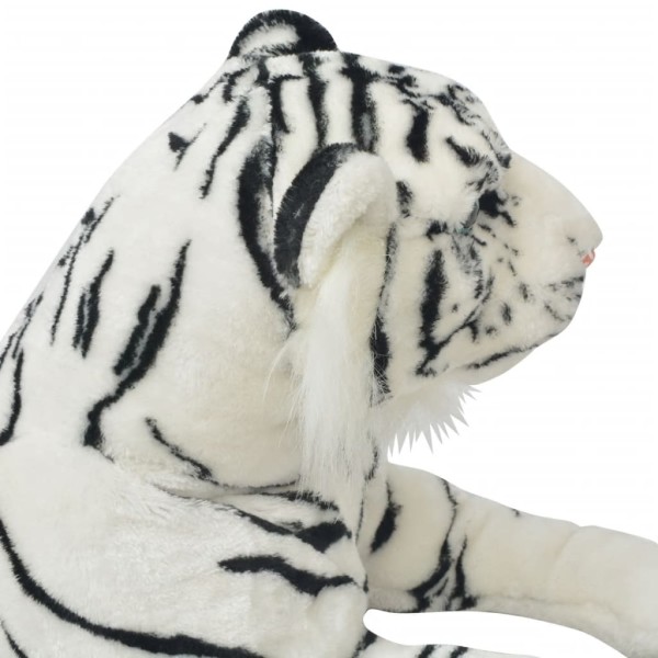 Tigre de peluche blanco XXL