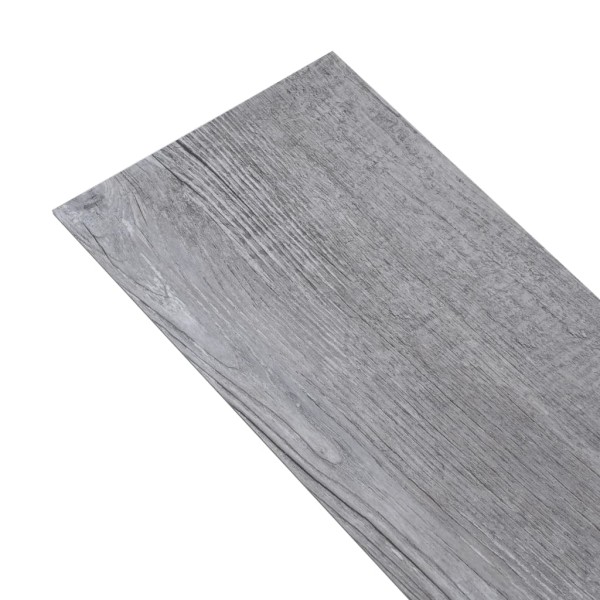 Lamas suelo de PVC autoadhesivas madera gris mate 2,51 m² 2 mm