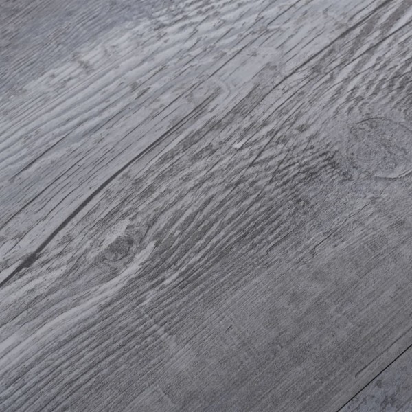 Lamas suelo de PVC autoadhesivas madera gris mate 2,51 m² 2 mm