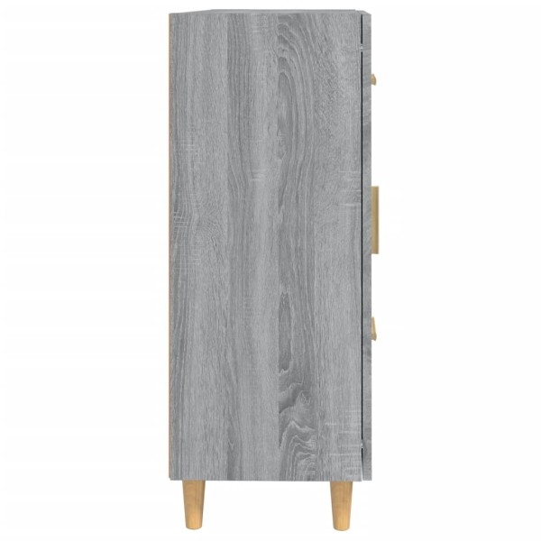 Aparador de madera contrachapada gris Sonoma 69,5x34x90 cm