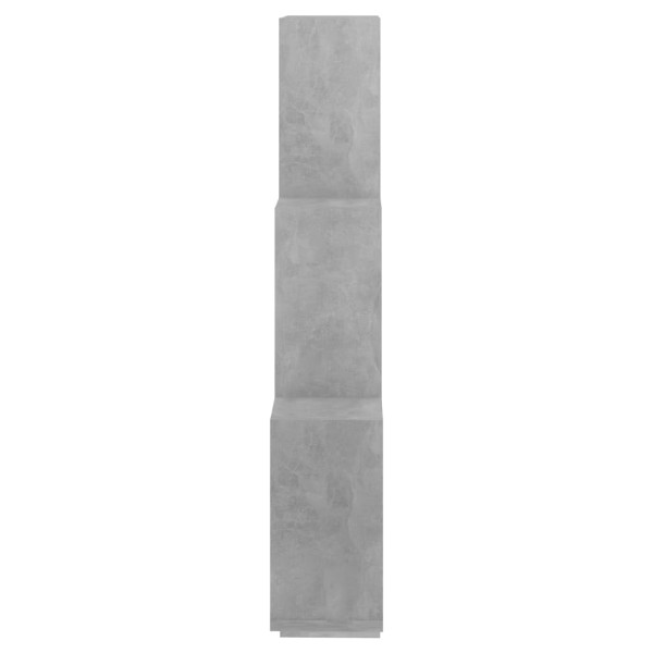 Estante cubo de pared contrachapado gris hormigón 78x15x93 cm