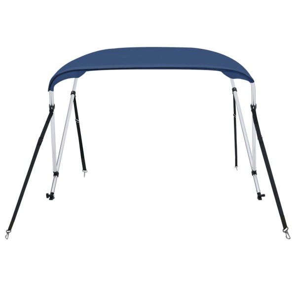 Toldo Bimini de 2 arcos azul marino 180x130x110 cm