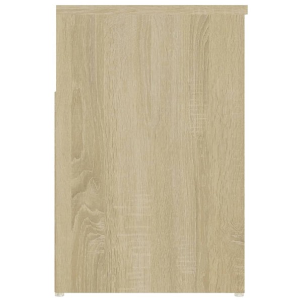 Banco zapatero madera contrachapada roble Sonoma 80x30x45 cm