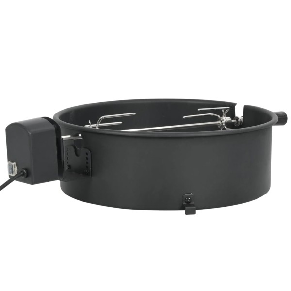 Kit de anillo asador de barbacoa negro 47 cm