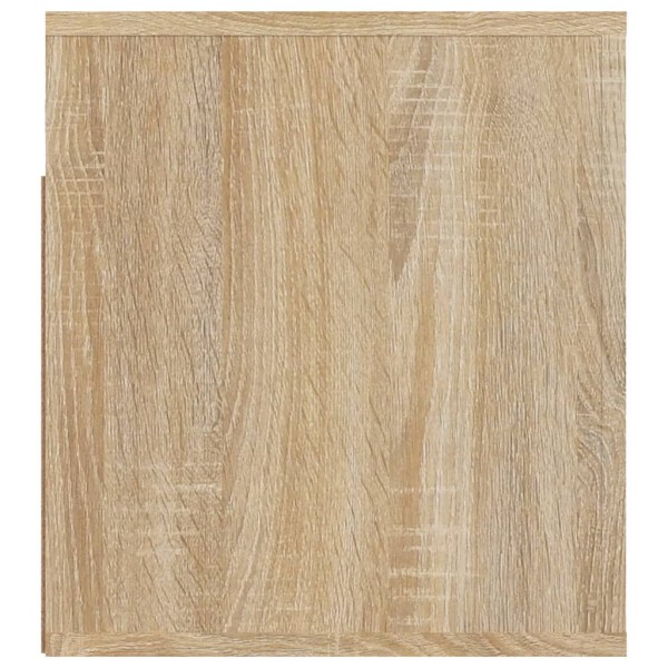 Mesitas de noche de pared 2 uds color roble Sonoma 50x36x40 cm