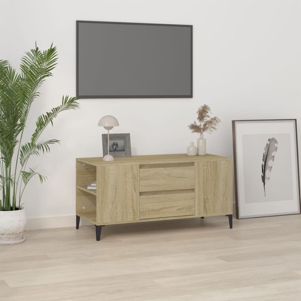 Mueble para TV madera contrachapada roble Sonoma 102x44,5x50 cm