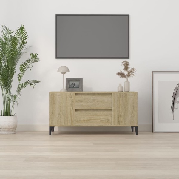 Mueble para TV madera contrachapada roble Sonoma 102x44,5x50 cm