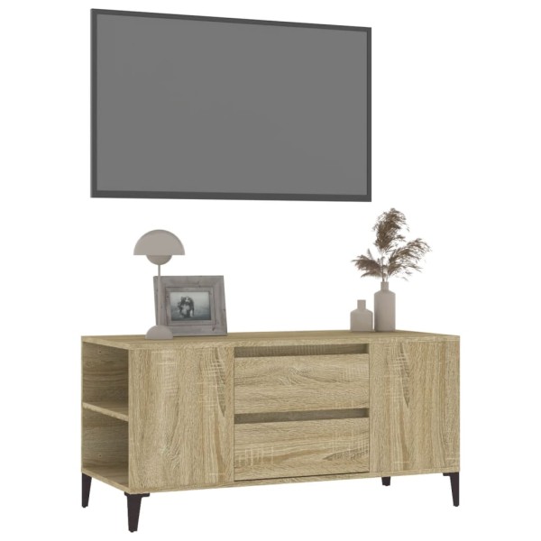 Mueble para TV madera contrachapada roble Sonoma 102x44,5x50 cm