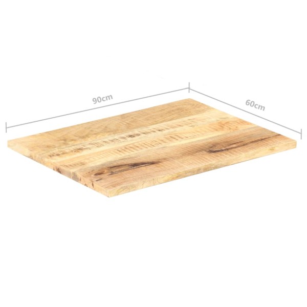 Superficie de mesa madera maciza de mango 25-27 mm 90x60 cm